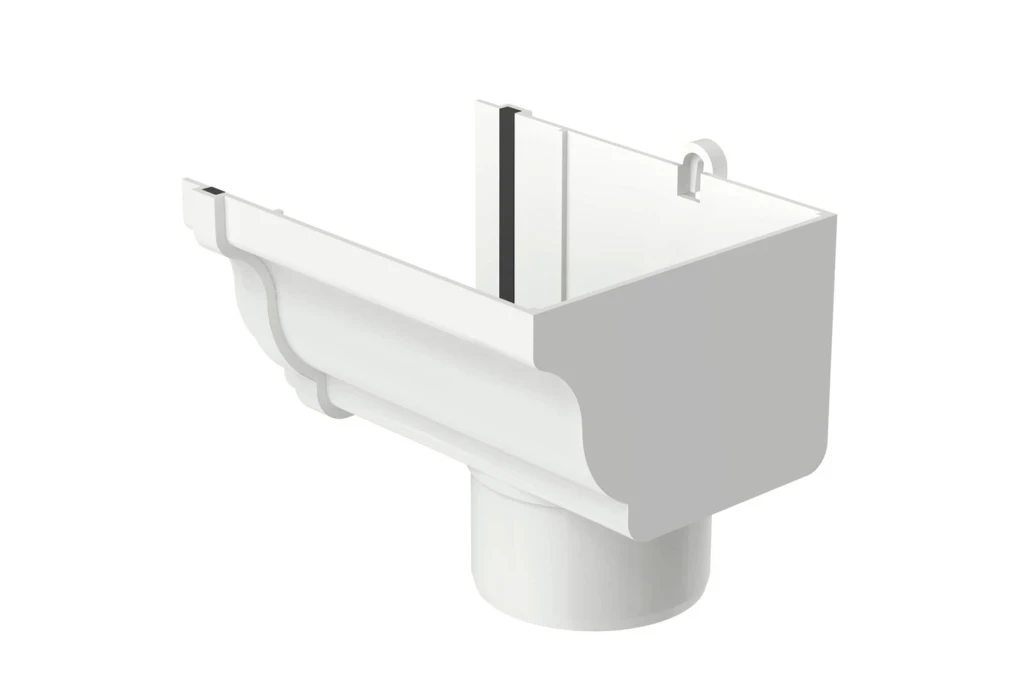 Bocal Circular Direito Aquapluv Style Branco
