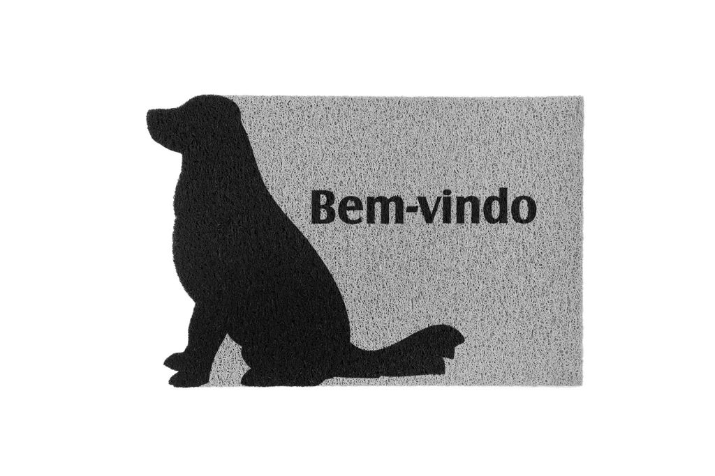 Capacho Vinil Pet Silhueta Cachorro 40x60cm