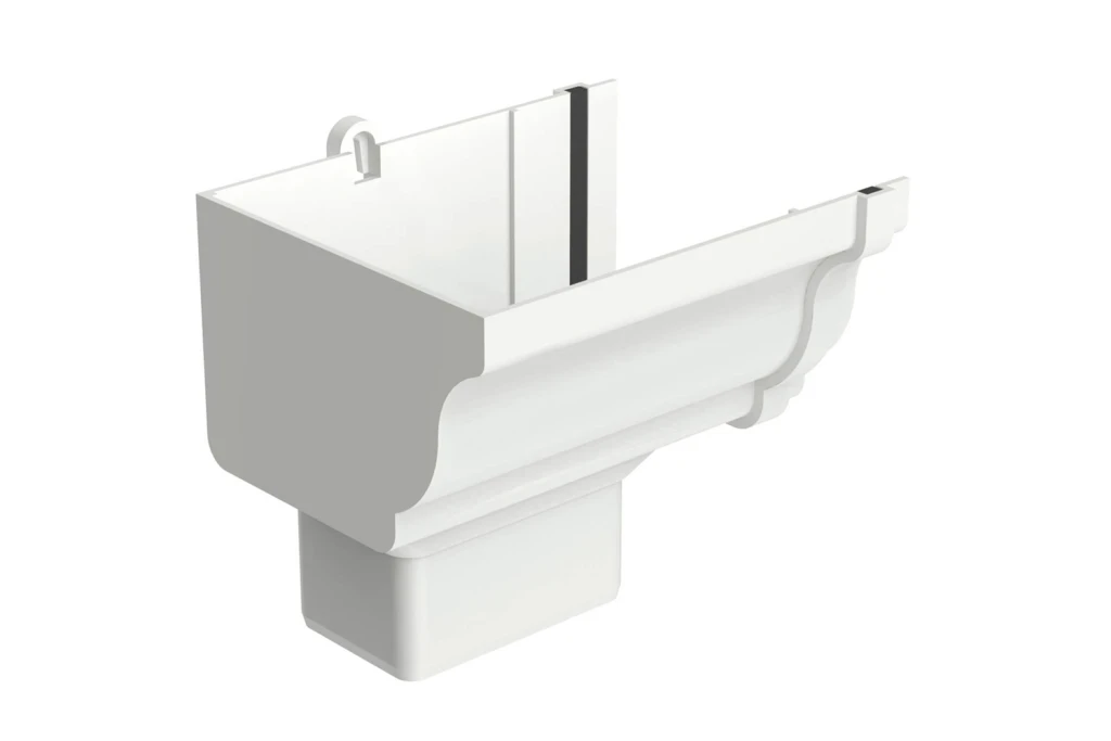 Bocal Retangular Esquerdo Aquapluv Style Branco