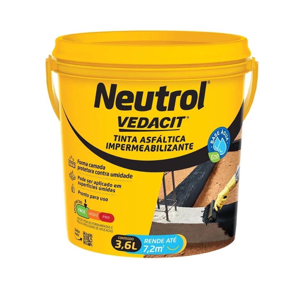 Neutrol à Base de água Galão de 3,6 Litros - Vedacit