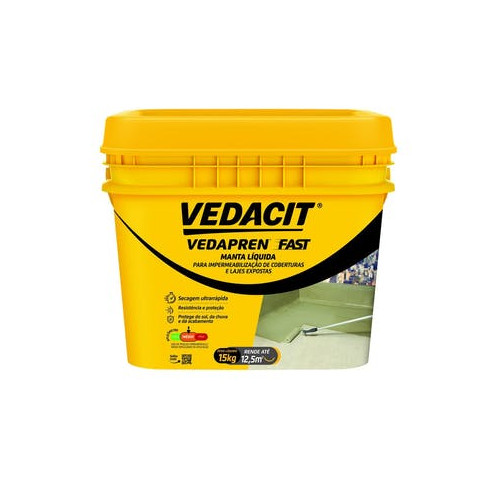Vedapren Fast Branco 15kg - Vedacit
