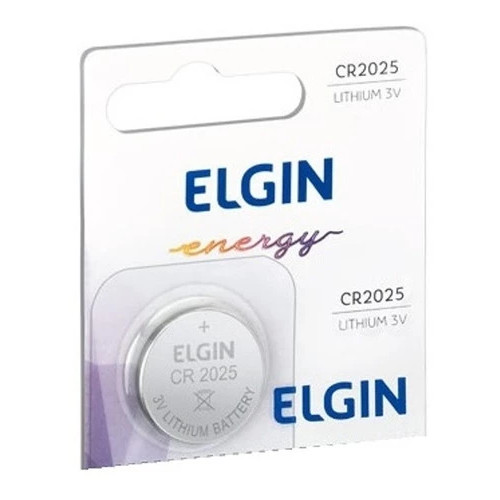Bateria de Lítio 3 Volts Cr2025 - Elgin