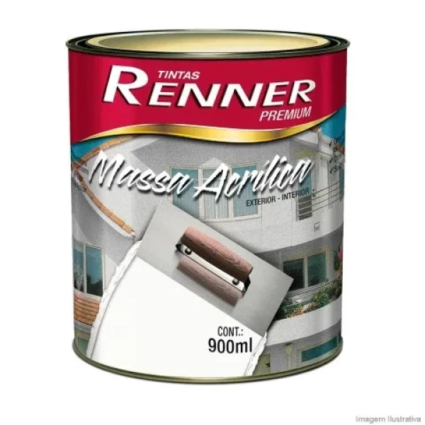Massa Acrílica Branca 1,5kg - Renner