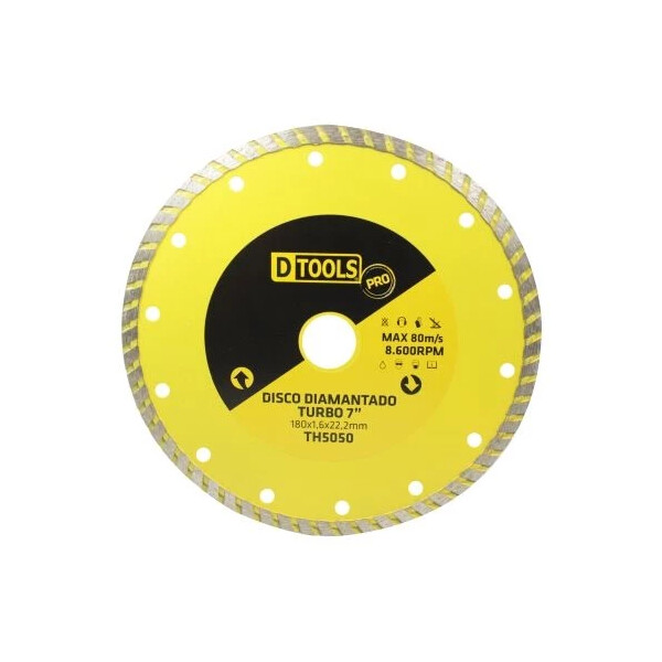 Disco Diamantado Turbo Pro 7" - Dtools