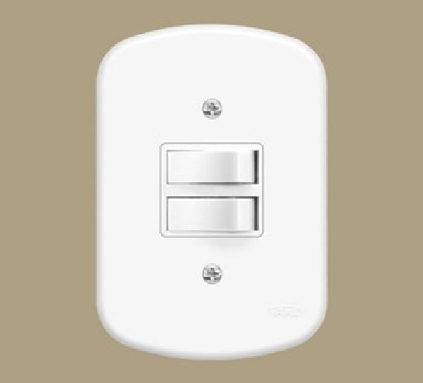 Interruptor 2 Simples 10a 250v Blanc - Fame