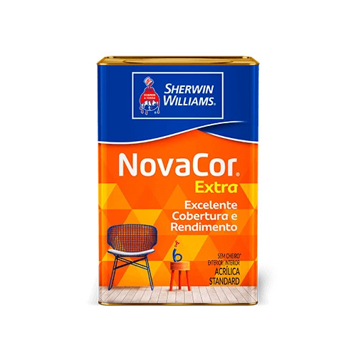 Tinta Acrílica Novacor Fosco Azul Indigo 18 Litros - Sherwin Williams