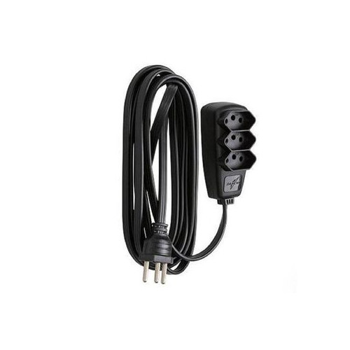 Extensao Eletrica 3x0,75 10m Preta - Daneva