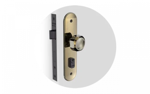 Fechadura Pietra Bola Fixa Externa Antique com Espelho 43 Mm 40 X 53 Mm - Soprano