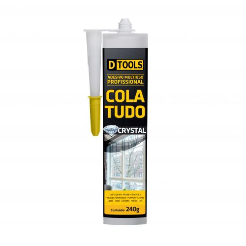 Adesivo Cola Tudo Crystal 240g - Dtoolss