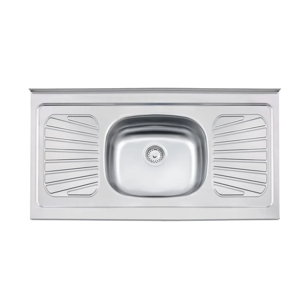 Pia de Apoio em Aço Inox 105cm X 52cm 1 Cuba Central Standard - Tramontina