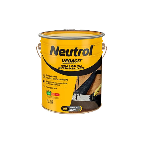 Neutrol Tinta Asfáltica Galão de 3,6 Litros - Vedacit