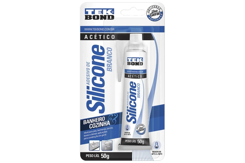 Silicone Acético Uso Geral 50g Branco