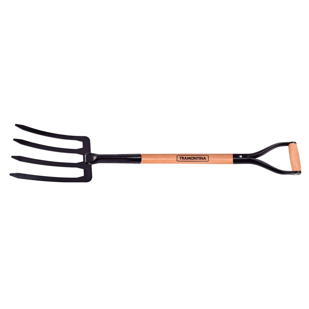 Forcado para Terra com 4 Dentes com Cabo de Madeira 74cm - Tramontina