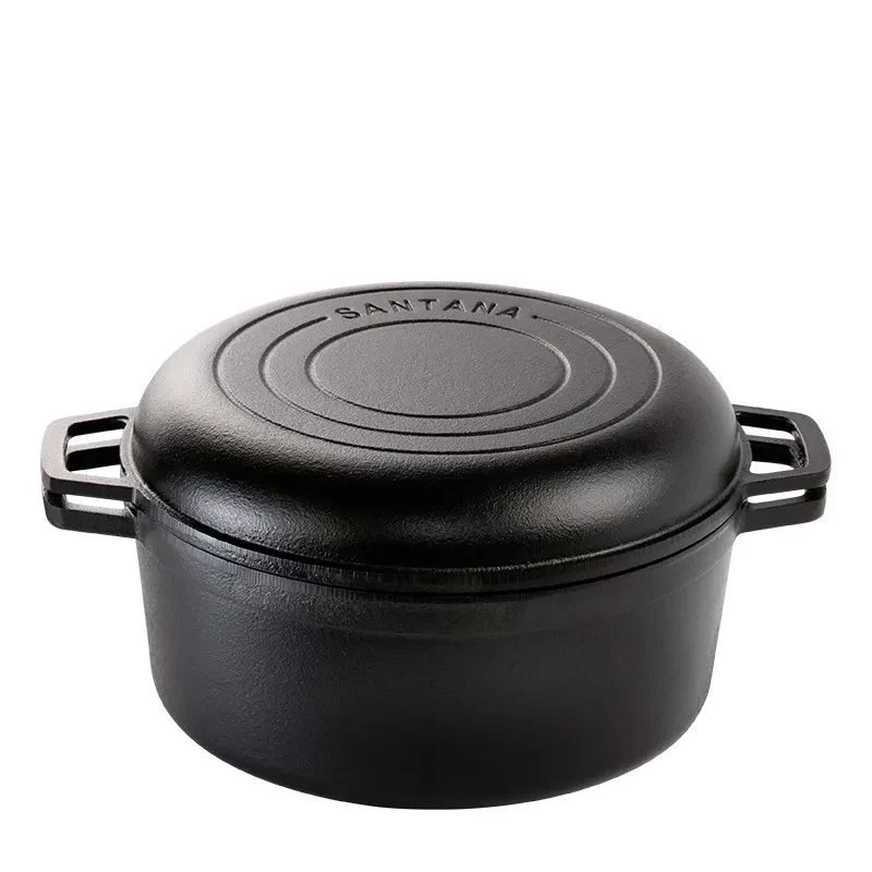 Panela Caçarola Duo 3,8 Litros N°24 com Alças e Tampa de Ferro - Fundição Santana