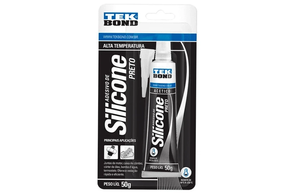 Silicone Adesivo para Uso Geral 50g Preto