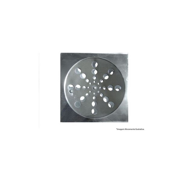 Grelha Inox Quadrada 15cm - Overtime