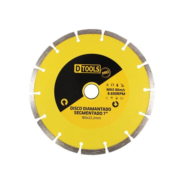 Disco Diamantado Segmentado Pro 7" - Dtools