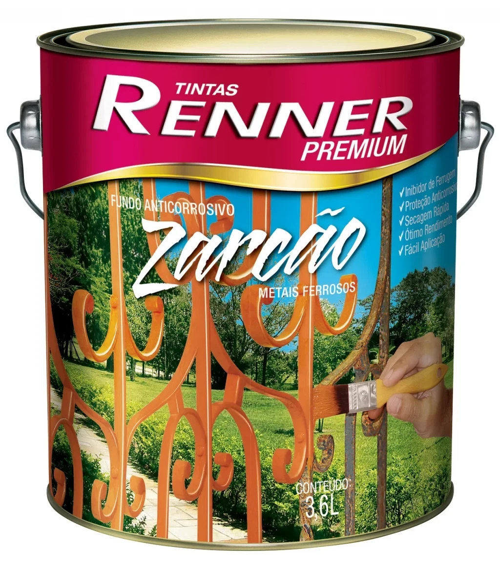 Fundo Anticorrosivo Zarcão 3,6 Litros - Renner
