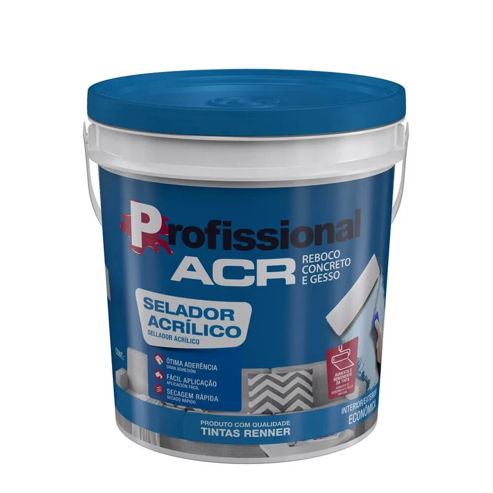Selador Acrílico Profissional Acr Branco 18 Litros - Renner