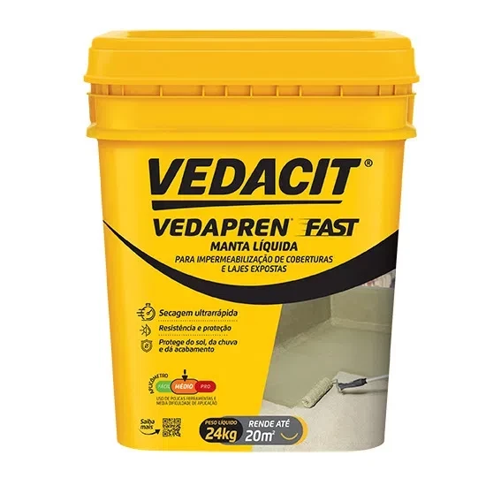 Manta Líquida Vedapren Fast Branco 24kg - Vedacit