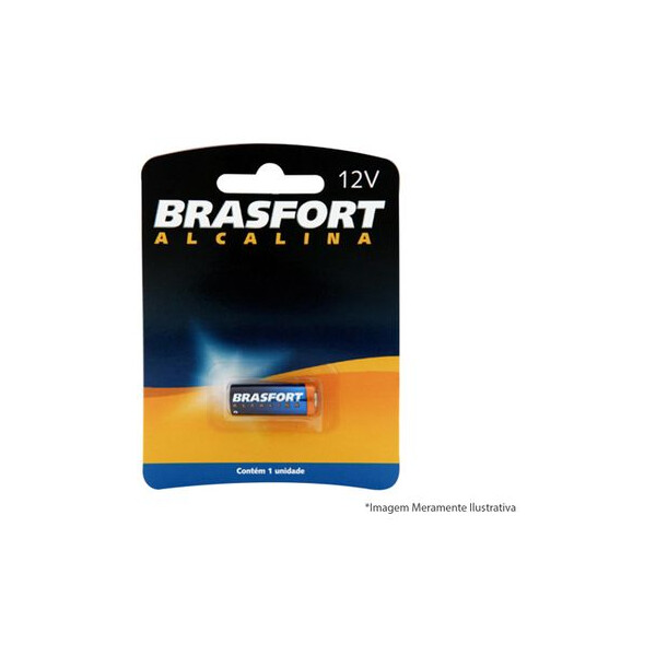 Pilha Alcalina Bateria A23 12v - Brasfort