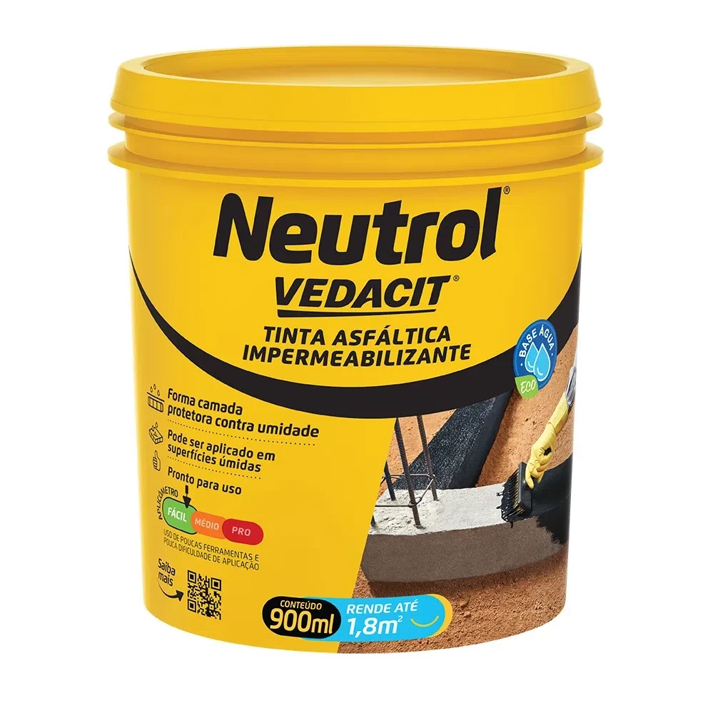 Neutrol à Base de água Pote de 900ml - Vedacit