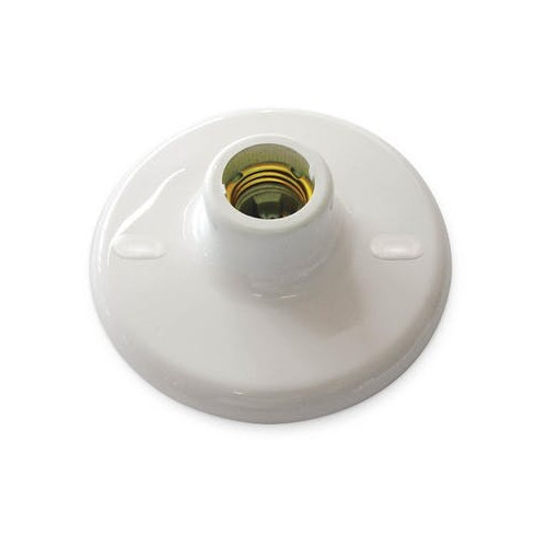 Plafon Plafoniere Termoplástico 1 X E27 Branco - Blumenau Iluminação