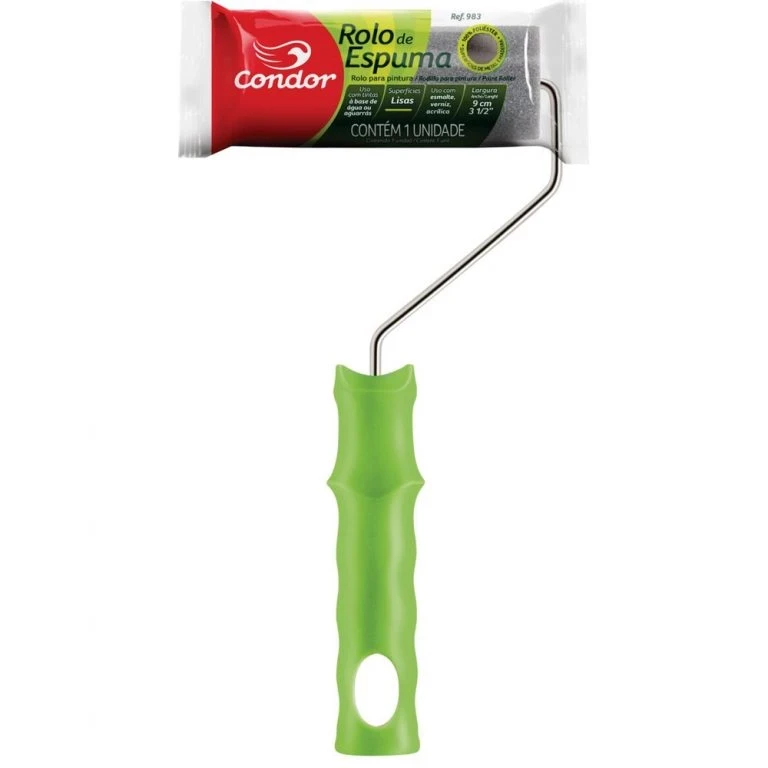 Rolo para Pintura de Espuma 9 Cm com Suporte Ref. 983 - Condor