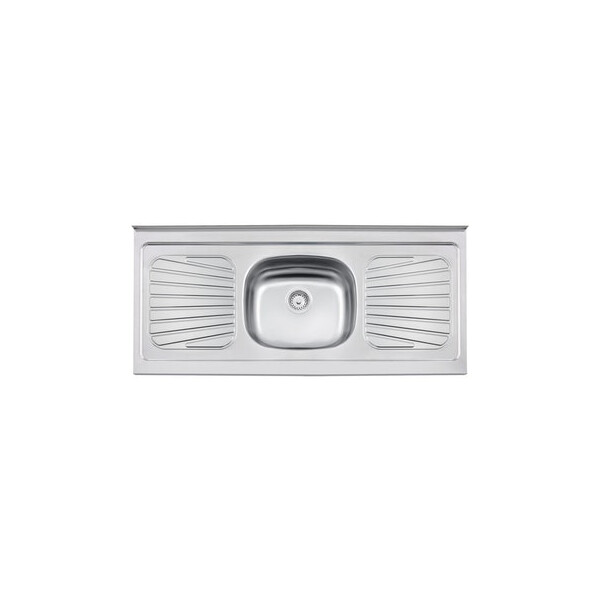 Pia de Apoio em Aço Inox 1 Cuba Central Standard 120cmx52cm - Tramontina