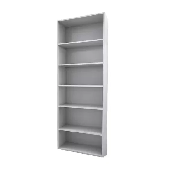 Estante Livreiro Larga com 5 Prateleiras Ms026br Branco - Movesinos