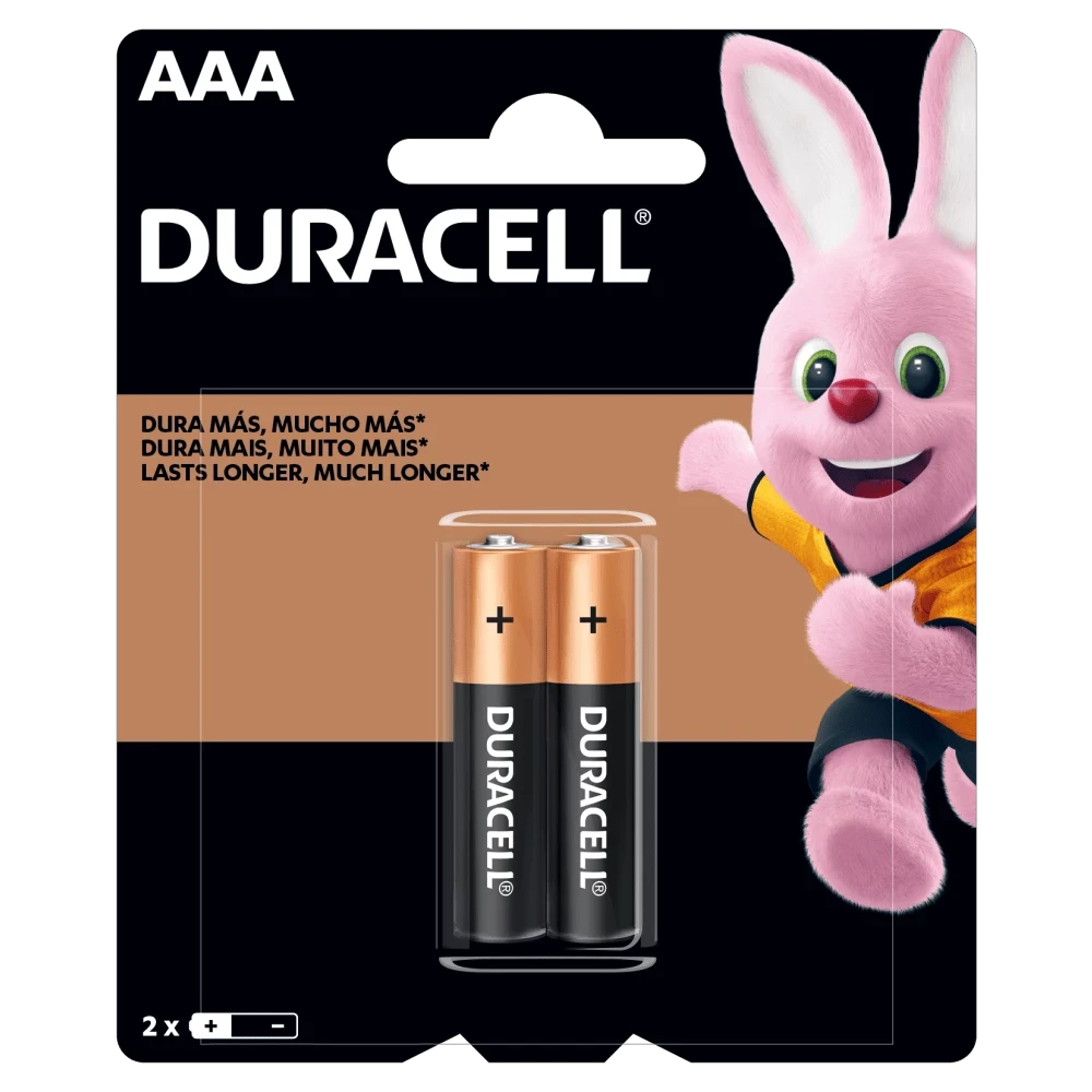 Pilha Alcalina Palito Aaa com 2 Unidades - Duracell