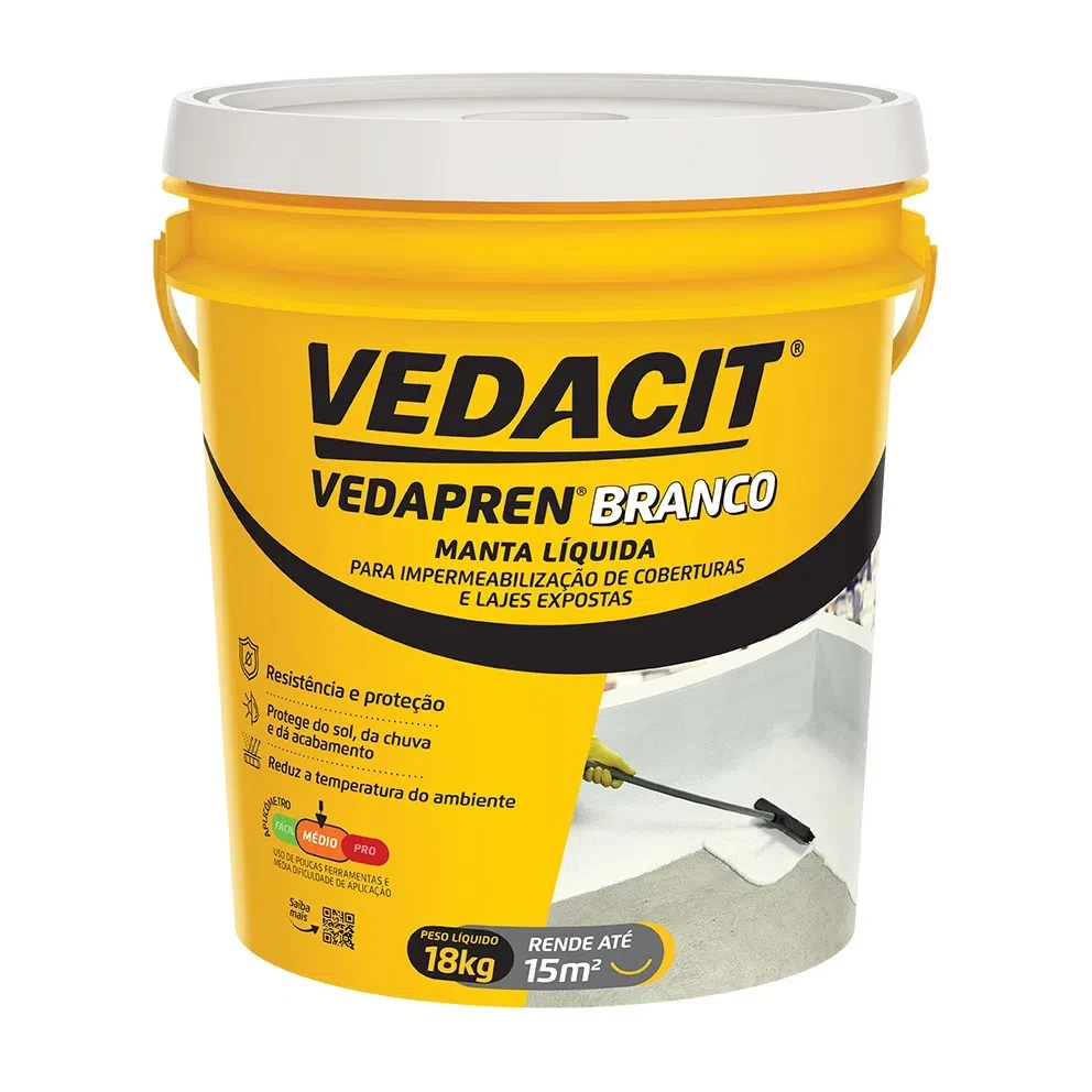 Vedapren Branco Balde de 18kg - Vedacit