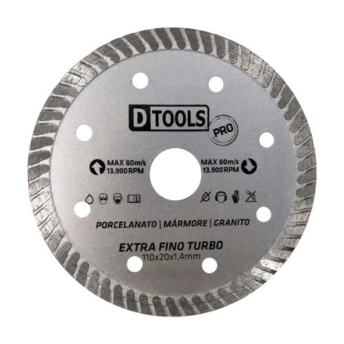 Disco Diamantado Extra Fino Pro Turbo 4.3/8" - Dtools