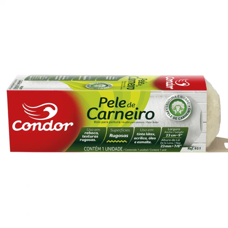 Rolo para Pintura Pele de Carneiro 23 Cm Sem Suporte Ref. 951 - Condor