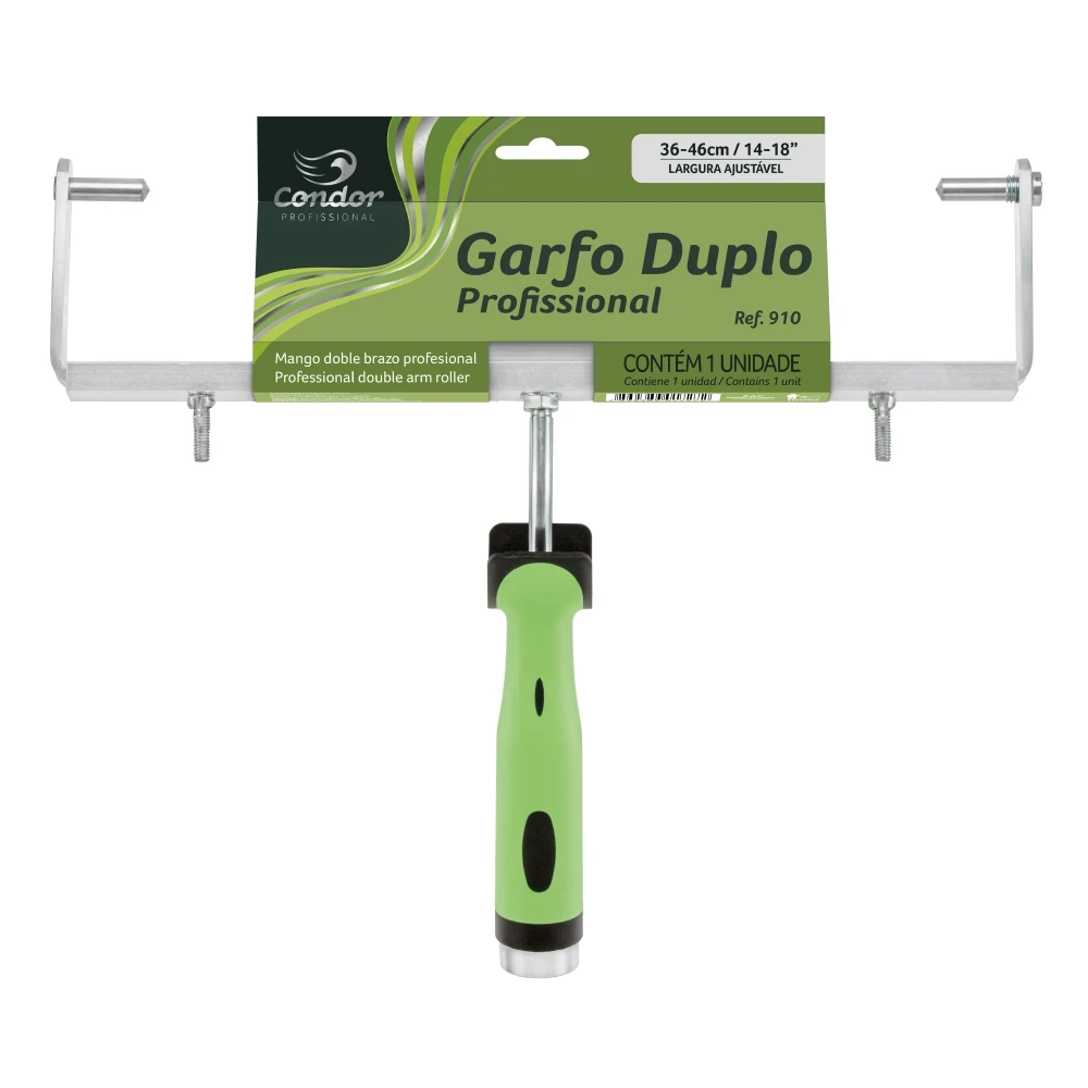 Suporte para Rolo de Pintura Tipo Garfo Duplo Profissional 910 - Condor