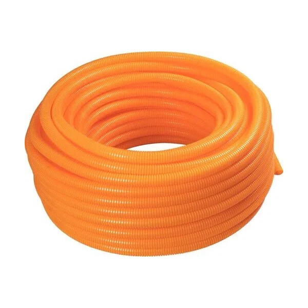 Eletroduto Corrugado Laranja Reforçado Dn20 1/2" 1 Metro - Plastilit