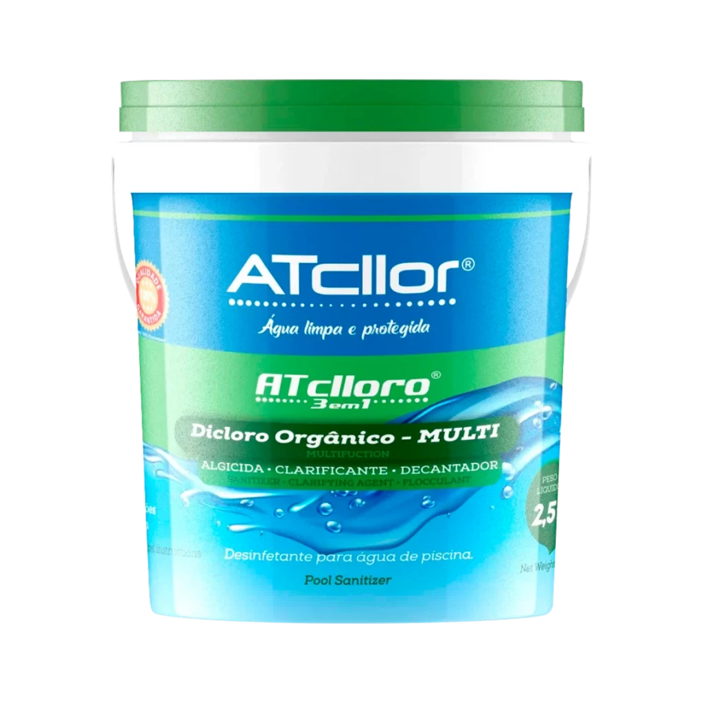 Cloro Multiação 3 em 1 Balde de 2,5kg - Atcllor