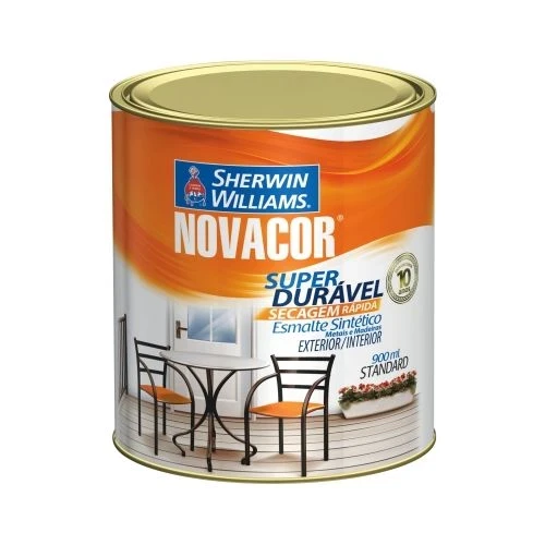 Tinta Esmalte Novacor Acetinado Branco 900ml - Sherwin Williams