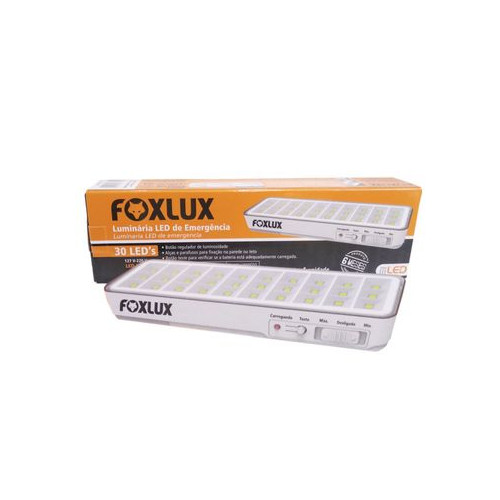 Luminária de Emergência 3w 30 Led Bivolt - Foxlux