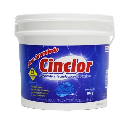 Cloro Granulado para Piscina Cinclor 10 em 1 10kg - Rodoquímica