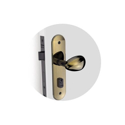 Fechadura para Porta Bora Golf Externa Antique Brass Esp43 - Soprano