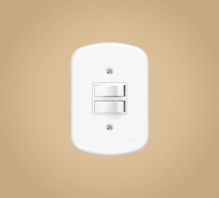 Interruptor 2 Paralelos 10a 250v Blanc - Fame