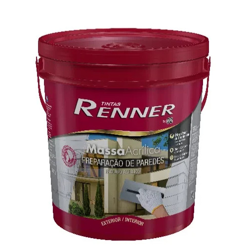 Massa Acrílica Branca 25kg - Renner