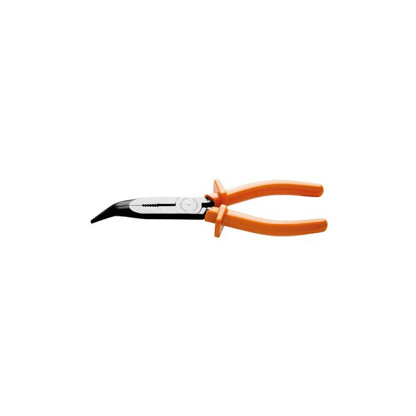 Alicate Meia Cana Bico Longo Curvo Isolado 1000 V 8" - Tramontina