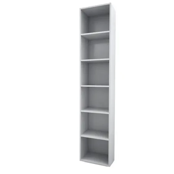 Estante Livreiro Estreita com 5 Prateleiras Ms027br Branco - Movesinos