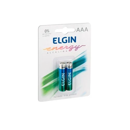 Pilha Alcalina Aaa Palito com 2 Unidades - Elgin