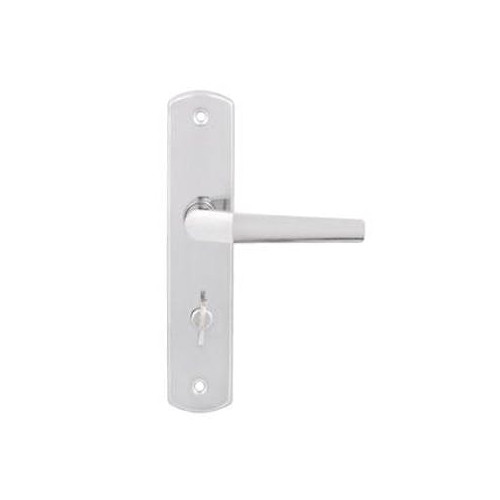 Fechadura para Porta de Banheiro Cromado 40mm com Espelho Popline - Soprano