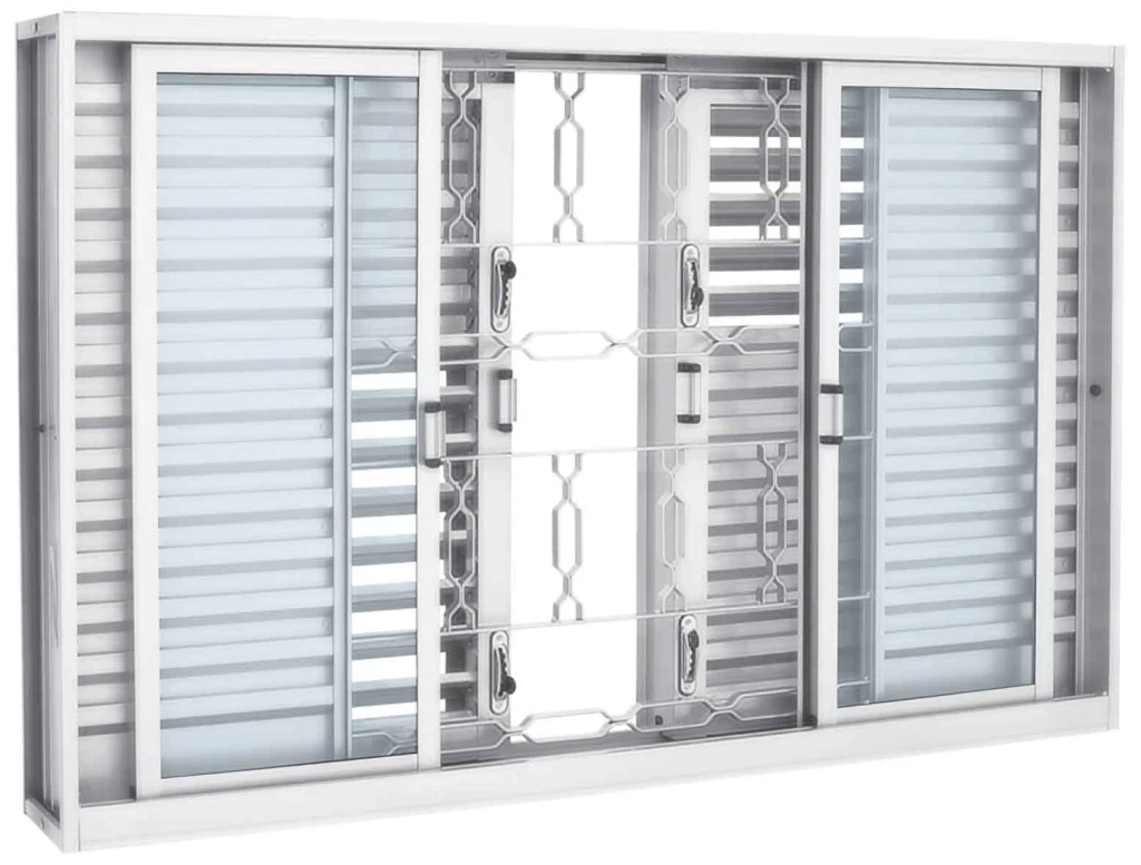 Janela Veneziana Multiflex Ge 6f 120cmx150cm Br - Sasazaki