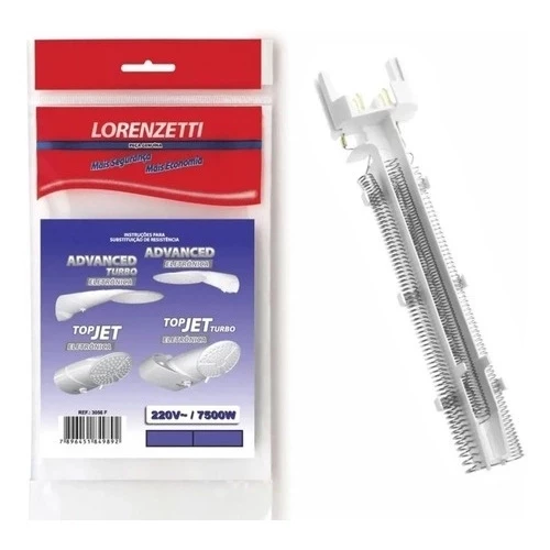 Resistência Ducha Advanced e Top Jet Eletrônica 3056-f 7500w 220v - Lorenzetti