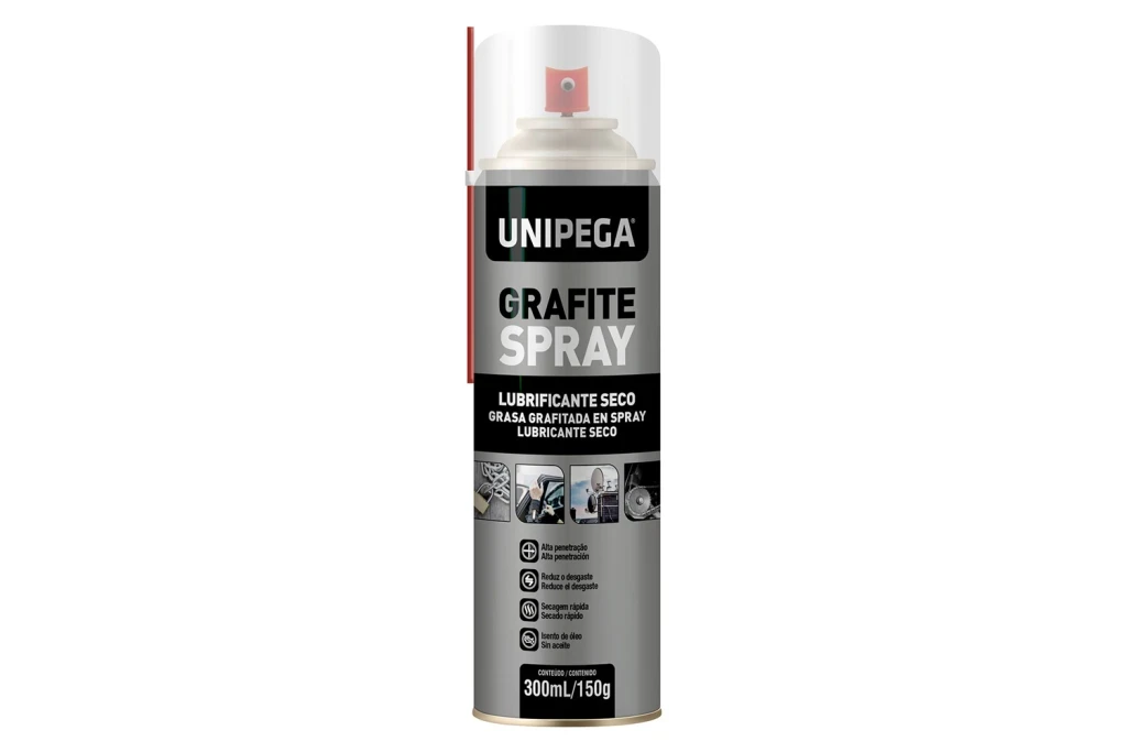 Grafite Spray Lata 300ml/150g - Unipega